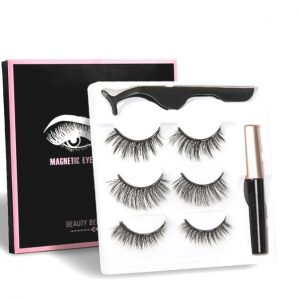 3 Pairs 3D Faux Natural Magnetic Eyelashes