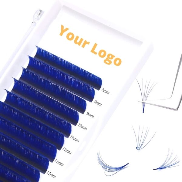Easy Fan Volume Lashes Colored Eyelash Extensions