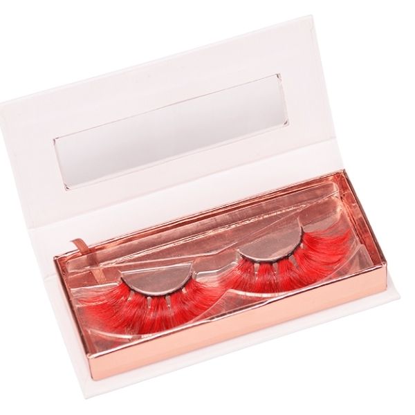 Customize Packaging Colorful 25mm 3D Fake Lashes