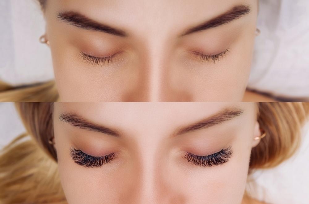 Lash Extensions Before and After