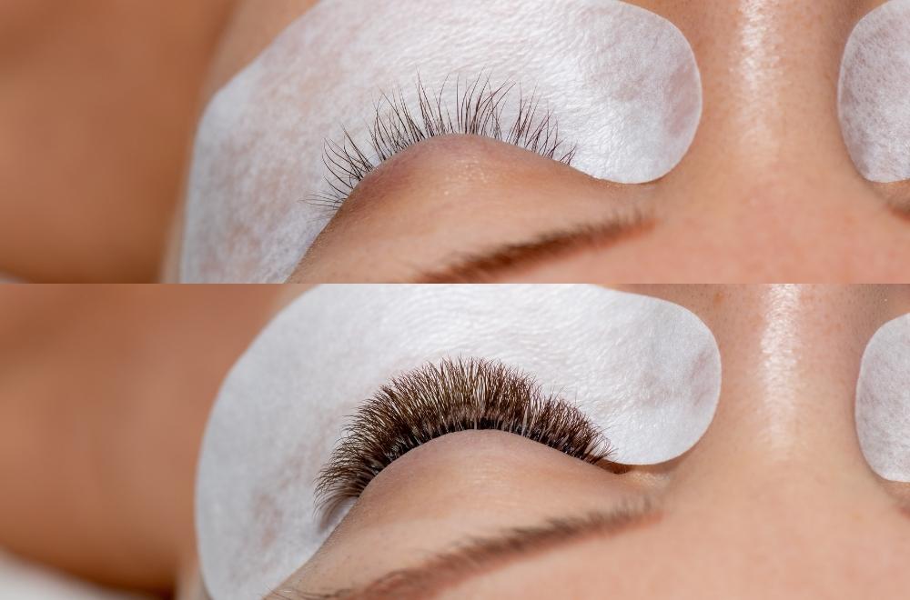 Lash Extensions Before and After