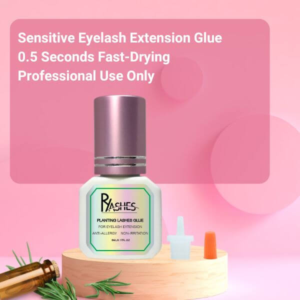 0.5 Sec Black Eyelash Glue For Sensitive Eyes