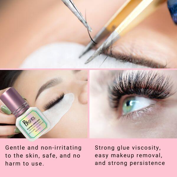 0.5 Sec Black Eyelash Glue For Sensitive Eyes