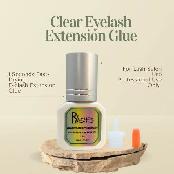 Clear Semi Permanent Eyelash Glue For Colored Lash Extensions